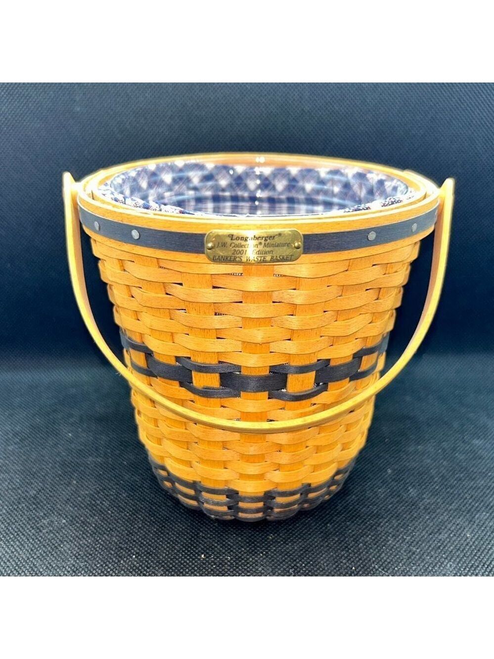 Longaberger Collector’s Club Banker's Waste Basket